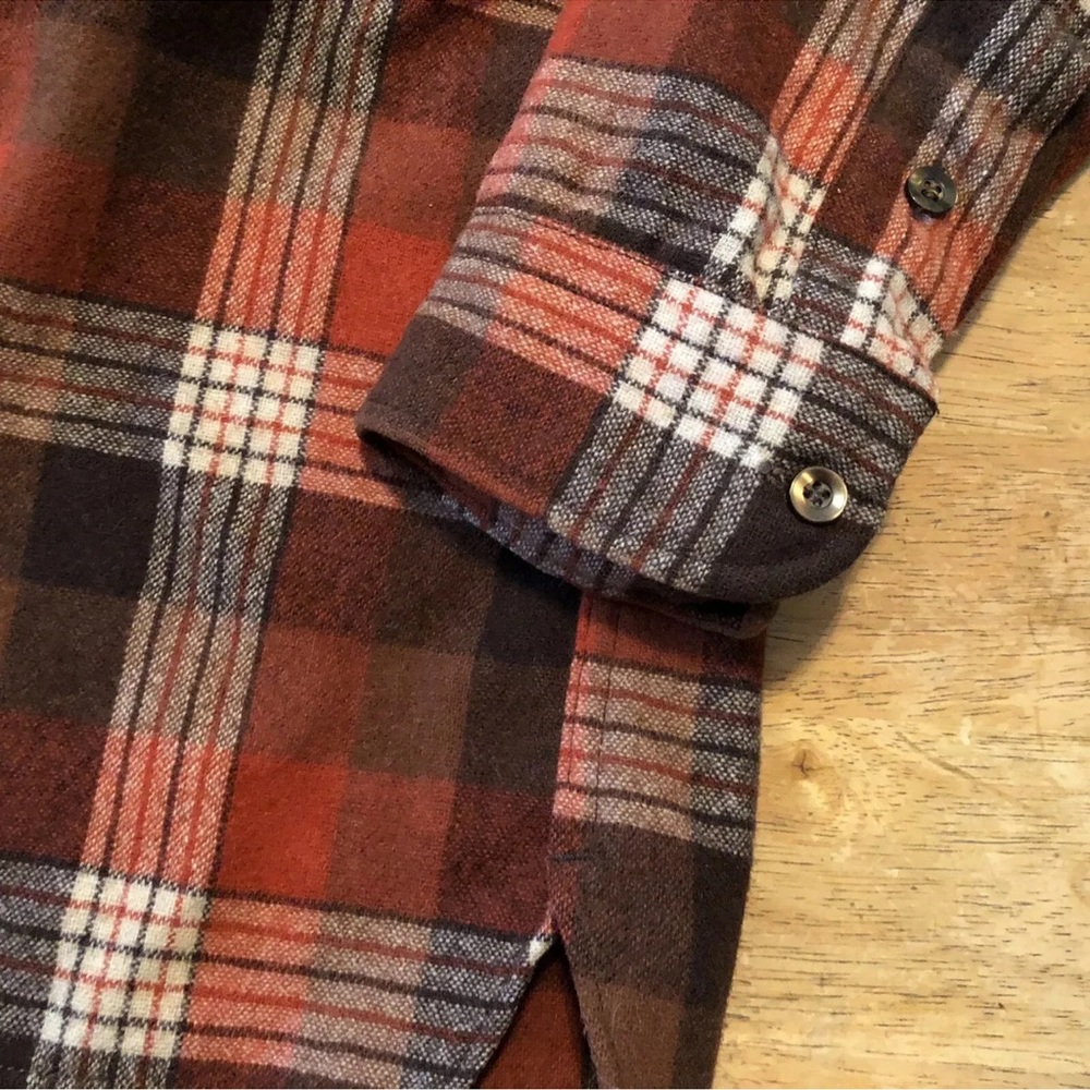 Pendleton Button Front Shirt 100% Pure Virgin Woo… - image 4